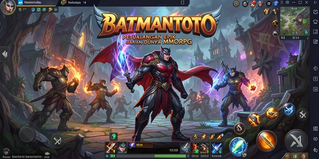 Tampilan gameplay epik dalam dunia BATMANTOTO.