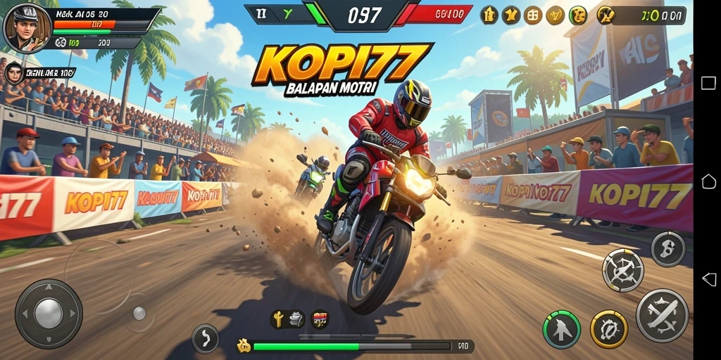Tampilan gameplay KOPI77 yang intens dan mendebarkan.