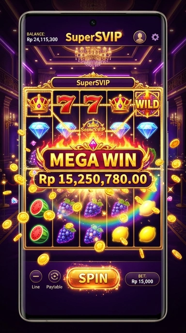 Pengguna menikmati kemudahan akses dengan supersvip di perangkat Android mereka.